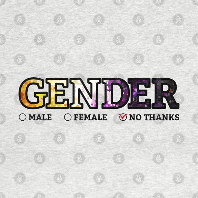 Gender? No thanks. by Art by Veya